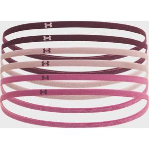 Пов'язка на голову Under Armour UA W MINI ELASTIC 6PK рожевий, пудровий, бордовий Жін